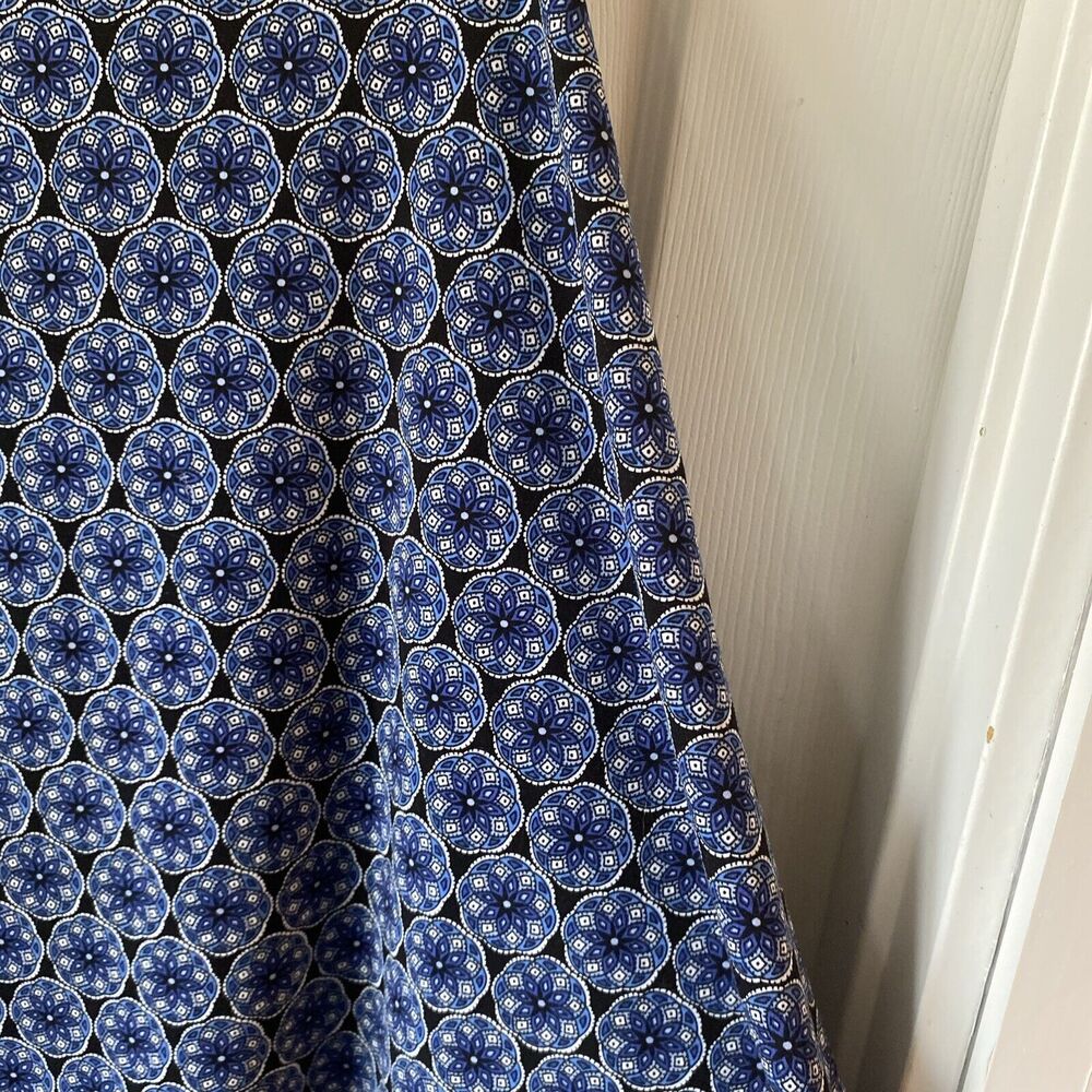 Women’s Large 12/14 George Skirt Blue Geometric Pattern - Picture 13 of 14
